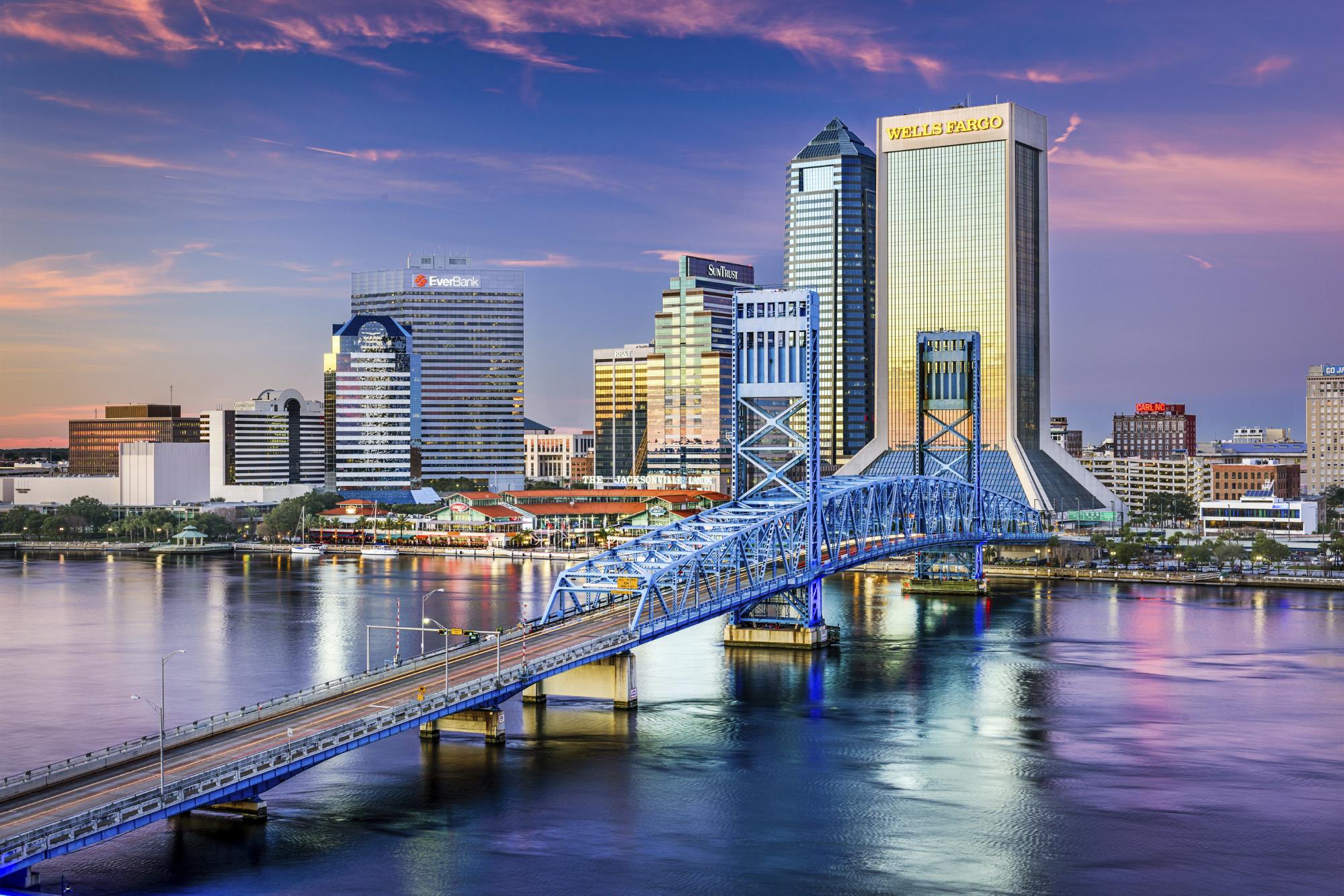 Downtown Jacksonville skyline viewed across the St. Johns River